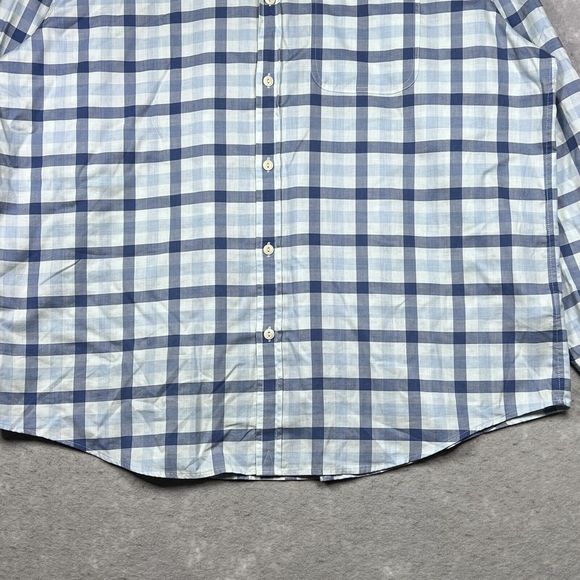 Vineyard Vine Shirt Mens X-Large Blue Plaid Slim Longshore Button Up Long Sleeve - Picture 4 of 13
